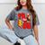 1985 Retro Roller Skate Vintage 80s Nostalgia Collector Mineral Wash Tshirts Mineral Gray