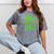 2018 Graduation Red Green High School Color Mineral Wash Tshirts Mineral Gray