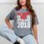 2018 Senior Graduation My Happy Class Shirt Mineral Wash Tshirts Mineral Gray