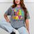 2025 Last Day Of School Autograph Kindergarten Graduation Mineral Wash Tshirts Mineral Gray