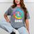 2033 Graduation Class Year Tie Dye Peace Sign Mineral Wash Tshirts Mineral Gray