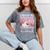 8th Grade Graduation Anime 2024 Graduate Middle School Girls Mineral Wash Tshirts Mineral Gray