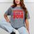 & Red Class Of 2018 Senior Graduation T Shirt Mineral Wash Tshirts Mineral Gray