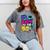 Back To The 90s Nostalgia Cassette Game Console Boombox Mineral Wash Tshirts Mineral Gray