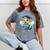 Bee Graduation Cute Kindergarten Elementary High School Mineral Wash Tshirts Mineral Gray