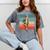 Boy Goose Vintage Rural Pastoral Charm Nostalgia Simple Life Mineral Wash Tshirts Mineral Gray