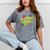 Cartoons Retro 18 Years Later Groovy Pop Art Nostalgia Mineral Wash Tshirts Mineral Gray