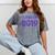 Class Of 2019 High School Graduation Purple Senior Mineral Wash Tshirts Mineral Gray