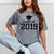 Class Of 2019 Shirt Graduation Gift Mineral Wash Tshirts Mineral Gray