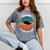 Class Of 2021 Done Senior Graduation Retro Sunset Mineral Wash Tshirts Mineral Gray