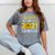 Class Of 2021 Senior Graduation Sunflower Mineral Wash Tshirts Mineral Gray