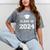 Class Of 2024 Graduation Mineral Wash Tshirts Mineral Gray