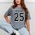 Class Of 2025 High School Senior 25 On Back Graduation Mineral Wash Tshirts Mineral Gray