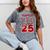 Class Of 2025 Senior 2025 Graduation Red Raglan Baseball Tee Mineral Wash Tshirts Mineral Gray