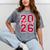 Class Of 2026 Graduation Red With Varsity Letters Mineral Wash Tshirts Mineral Gray