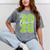 Class Of 2026 Graduation Varsity Lime Green Letters Mineral Wash Tshirts Mineral Gray