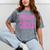 Class Of 2032 Pink Girls Shirt Graduation Mineral Wash Tshirts Mineral Gray