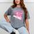 Class Of 2032 Senior 2032 Back To School 2032 Graduation Cap Mineral Wash Tshirts Mineral Gray