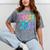 Class Of 2036 First Day Kindergarten Grow With Me Graduation Mineral Wash Tshirts Mineral Gray