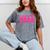 Class Of 2038 Pink Girls Growing Up School Memory Graduation Mineral Wash Tshirts Mineral Gray