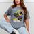 I Crushed Kindergarten Monster Truck Graduation Boys Small Mineral Wash Tshirts Mineral Gray