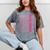 Cute Girls Women Class 2025 Graduation Senior Coquette Bow Mineral Wash Tshirts Mineral Gray