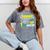 Cute Happy Last Day Of 1st Grade Shirt Kids Graduation Mineral Wash Tshirts Mineral Gray