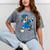 Dabbing Graduation Class 2023 Unicorn Volleyball Mineral Wash Tshirts Mineral Gray