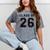 Freshman Class Of 2026 High School Senior Graduation Mineral Wash Tshirts Mineral Gray