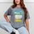 Frutiger Aero Aesthetic Rainbow Glitch Art Mineral Wash Tshirts Mineral Gray