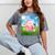 Frutiger Aero Aesthetic Tech Kawaii Strawberry Milk Fishes Mineral Wash Tshirts Mineral Gray