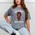 Future HBCU Grad Girl Wearing Graduation Gown Mineral Wash Tshirts Mineral Gray