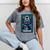 Gothic Girl Tarot Card Introverted Reader And Reading Mineral Wash Tshirts Mineral Gray