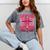 Graduate 2025 For Senior 2025 Graduation Coquette Pink Bow Mineral Wash Tshirts Mineral Gray
