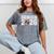Graduate Senior Class Of 2026 Graduation American Football Mineral Wash Tshirts Mineral Gray