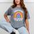I Graduated Can I Go Back To Bed Now Graduation Hat Rainbow Mineral Wash Tshirts Mineral Gray