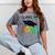 Graduation Class Of 2035 Hand Prints Space Pre-K -12th Grade Mineral Wash Tshirts Mineral Gray