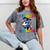 Graduation I Crushed 2nd Grade Unicorn Girls Grad Magical Mineral Wash Tshirts Mineral Gray