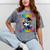 Graduation I Crushed Kindergarten Unicorn Girls Grad Magical Mineral Wash Tshirts Mineral Gray