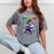 Graduation Kindergarten Unicorn Roller Skate Girls Grad Mineral Wash Tshirts Mineral Gray