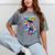 Graduation Pre-K Unicorn Roller Skate Girls Preschool Grad Mineral Wash Tshirts Mineral Gray