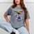 Graduation Preschool Unicorn Roller Skate Girls Pre-K Grad Mineral Wash Tshirts Mineral Gray