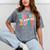 Groovy Senior Class Of 2026 My Last First Day Graduation 26 Mineral Wash Tshirts Mineral Gray