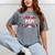 Hockey Senior Papi Graduation Class Of 2026 Kids Mineral Wash Tshirts Mineral Gray