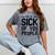 Introvert Men Women Sarcastic Saying Sick Of People Mineral Wash Tshirts Mineral Gray