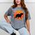 Introvert Retro Sunset Capybara Tee Mineral Wash Tshirts Mineral Gray