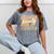 Junior Class 2027 Graduation Back To School Orange Letters Premium Tri-Blend Mineral Wash Tshirts Mineral Gray