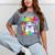 I Just Crushed Preschool Pre-K Preschoolers Graduation Mineral Wash Tshirts Mineral Gray