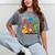 Kidcore Aesthetic Retro Vibes Colorful Cartoon Nostalgia Mineral Wash Tshirts Mineral Gray