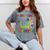 Kids 2nd Grade Graduate Dinosaur Trex 2nd Grade Graduation Mineral Wash Tshirts Mineral Gray